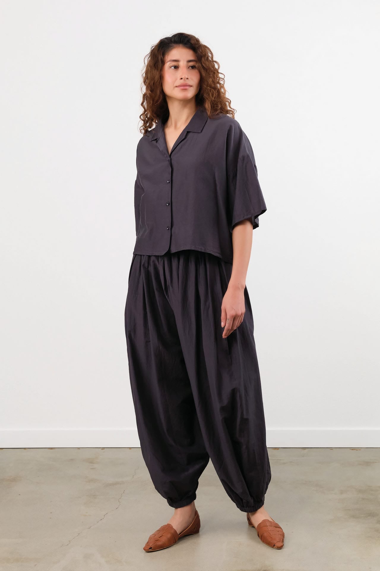 Black Crane Apparel Womens Pants Akari Pants in Faded Black