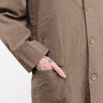 Black Crane Apparel Womens Outerwear Crinkled Coat