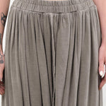 Black Crane Apparel Womens Skirts Double Layered Drapy Skirt