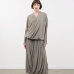 Black Crane Apparel Womens Skirts Double Layered Drapy Skirt
