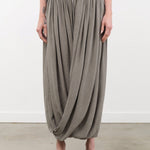 Black Crane Apparel Womens Skirts Double Layered Drapy Skirt