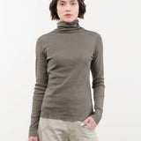 Black Crane Apparel Womens Sweaters Double Mesh Turtleneck