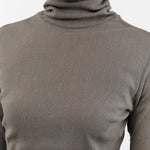 Black Crane Apparel Womens Sweaters Double Mesh Turtleneck