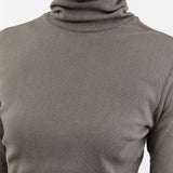 Black Crane Apparel Womens Sweaters Double Mesh Turtleneck