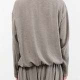 Black Crane Apparel Womens Blouses Drapy Shirt