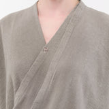 Black Crane Apparel Womens Blouses Drapy Shirt