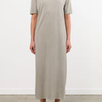 Black Crane Apparel Womens Dresses Long Tee Dress in Grey