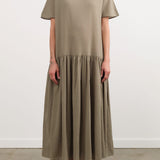 Black Crane Apparel Womens Dresses New Easy Dress in Cement