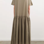 Black Crane Apparel Womens Dresses New Easy Dress in Cement