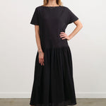 Black Crane Apparel Womens Dresses New Easy Dress in Sumi Black