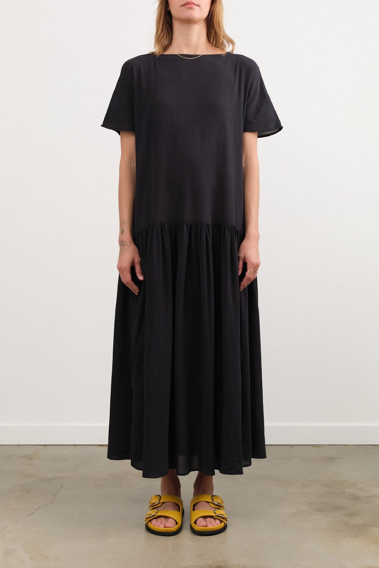 black crane dress Cami in Faded Black JUDITH A relaxed dress Lemon Star Dress