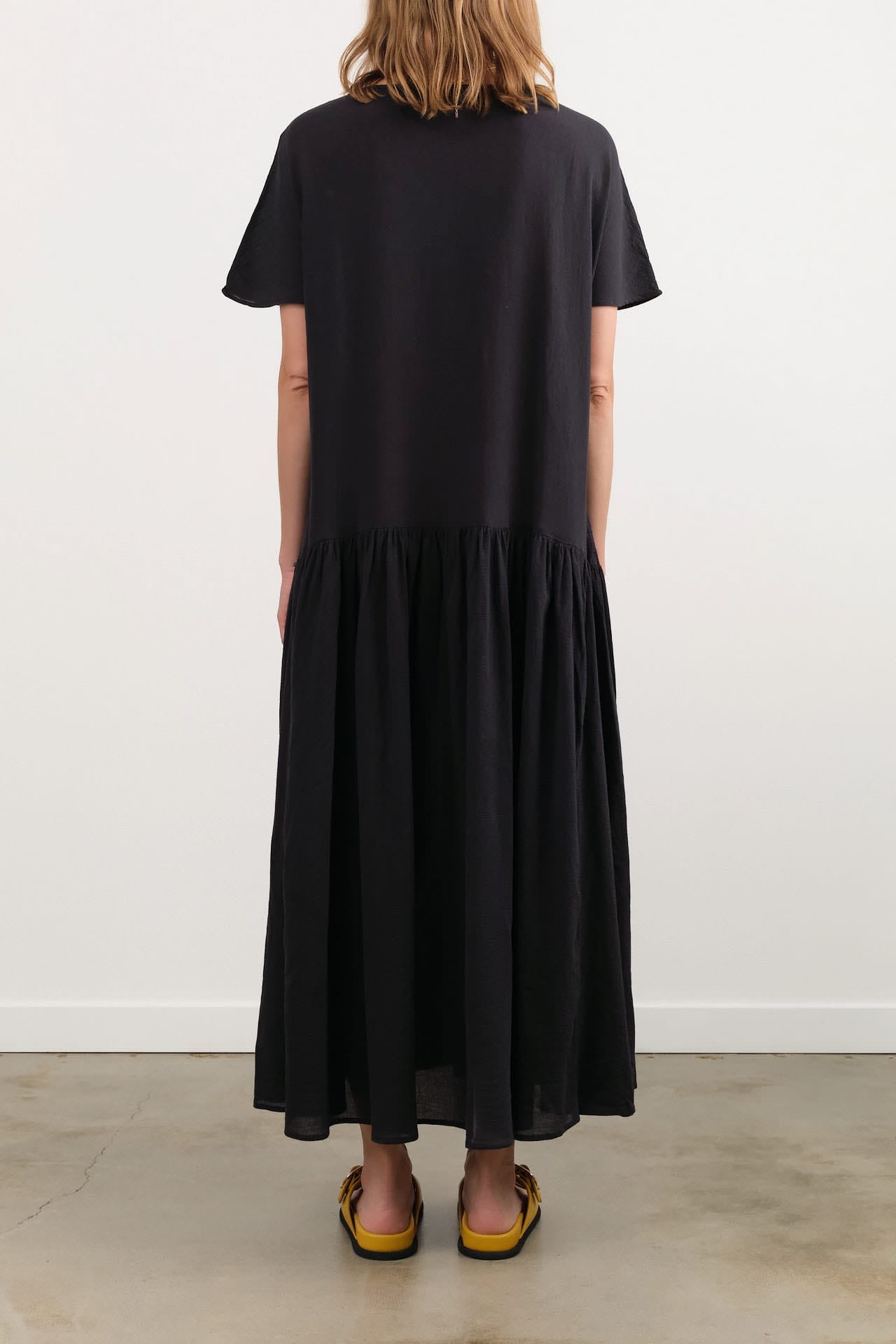 Black Crane Apparel Womens Dresses New Easy Dress in Sumi Black
