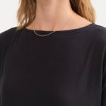 Black Crane Apparel Womens Dresses New Easy Dress in Sumi Black