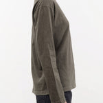 Black Crane Apparel Womens Blouses Regular Long Sleeve Tee in Slate