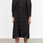 Ruffled Dress by Black Crane in Black 