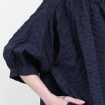 Sleeve view of Sack Dress in Navy