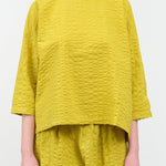 Front view of Square Neck Top in Turmeric