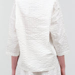 Back view of Square Neck Top in White