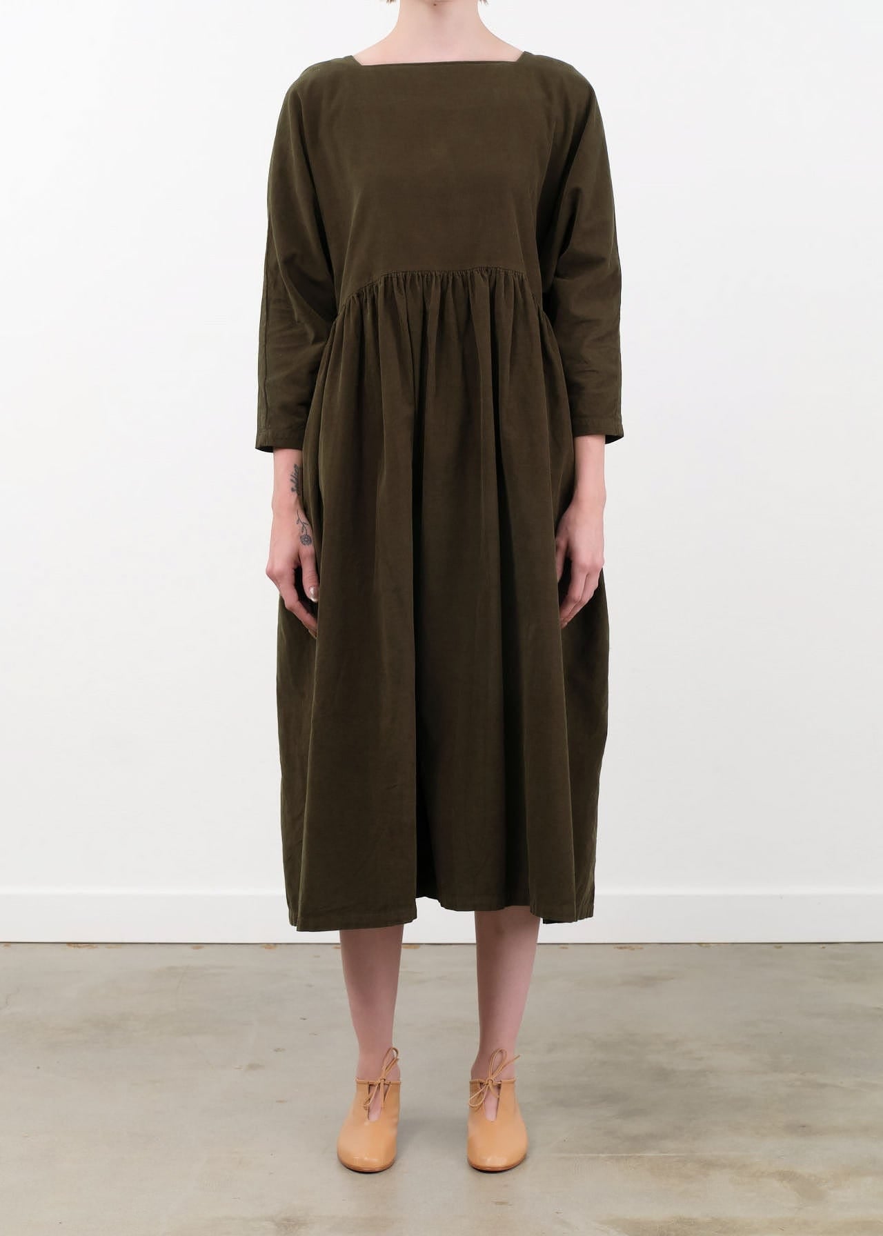 Black Crane Apparel Womens Dresses Tradi Dress in Dark Forest