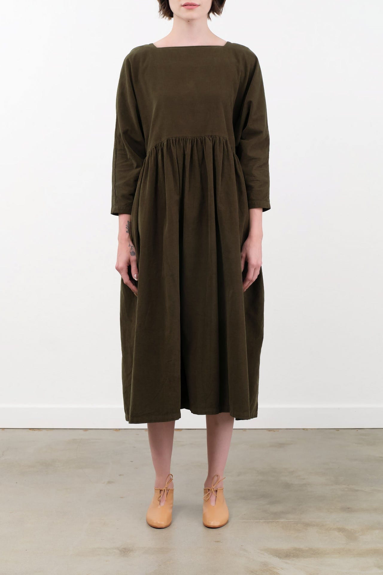 Black Crane Apparel Womens Dresses Tradi Dress in Dark Forest