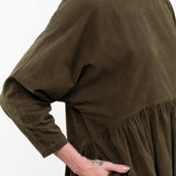Black Crane Apparel Womens Dresses Tradi Dress in Dark Forest