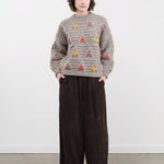 Black Crane Apparel Womens Pants Wide Pants in Dark Forest