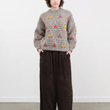 Black Crane Apparel Womens Pants Wide Pants in Dark Forest