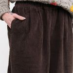 Black Crane Apparel Womens Pants Wide Pants in Dark Forest