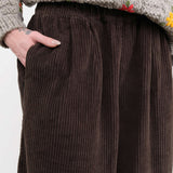 Black Crane Apparel Womens Pants Wide Pants in Dark Forest
