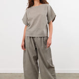 Black Crane Apparel Womens Pants Wide Pants in P. Grey