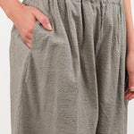 Black Crane Apparel Womens Pants Wide Pants in P. Grey