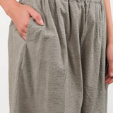 Black Crane Apparel Womens Pants Wide Pants in P. Grey