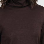 Cacao Wool Turtle Neck by Black Crane