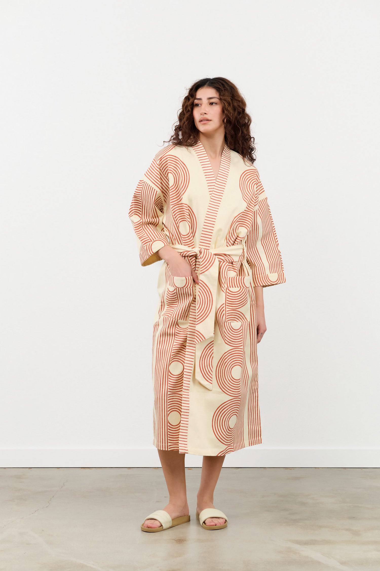 Block Shop Textiles Apparel Womens Lounge Poiret Robe