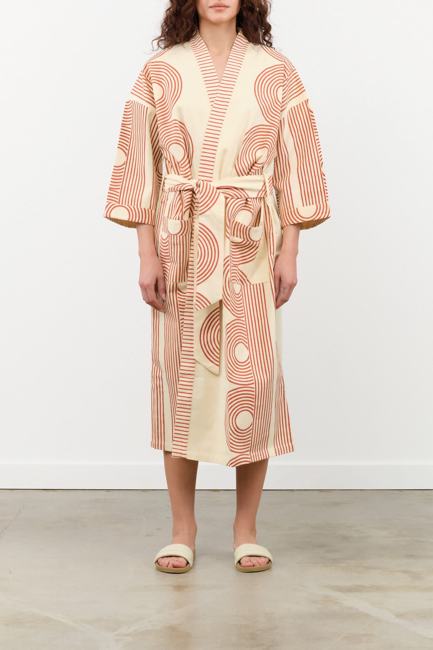 Block Shop Textiles Apparel Womens Lounge Poiret Robe