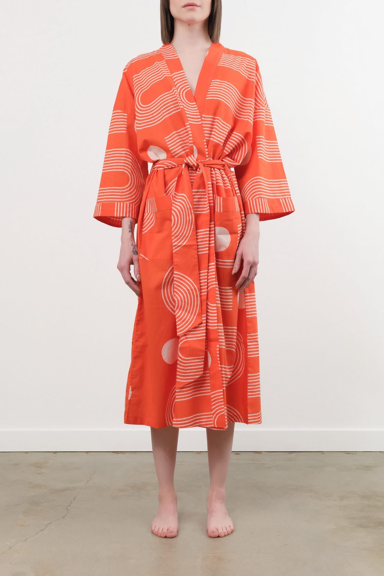 Block Shop Textiles Apparel Womens Lounge Sidewinder Robe