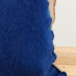 Suzusan Home Pillows Boushi Somewake Shibori Cashmere Knit Cushion in Dark Blue Dark Blue/Light Coffee / 18" X 18"