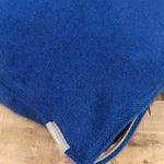 Suzusan Home Pillows Boushi Somewake Shibori Cashmere Knit Cushion in Dark Blue Dark Blue/Light Coffee / 18" X 18"