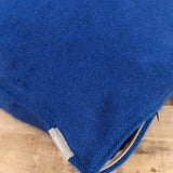 Suzusan Home Pillows Boushi Somewake Shibori Cashmere Knit Cushion in Dark Blue Dark Blue/Light Coffee / 18" X 18"