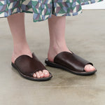Brador Shoes Azeca Sandal in Dark Brown