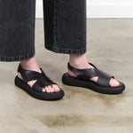 Brador Shoes Accessories Womens Shoes India Platform Sandal Black / 36