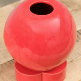 Clover Ball Vase by BZippy in Gloss Red