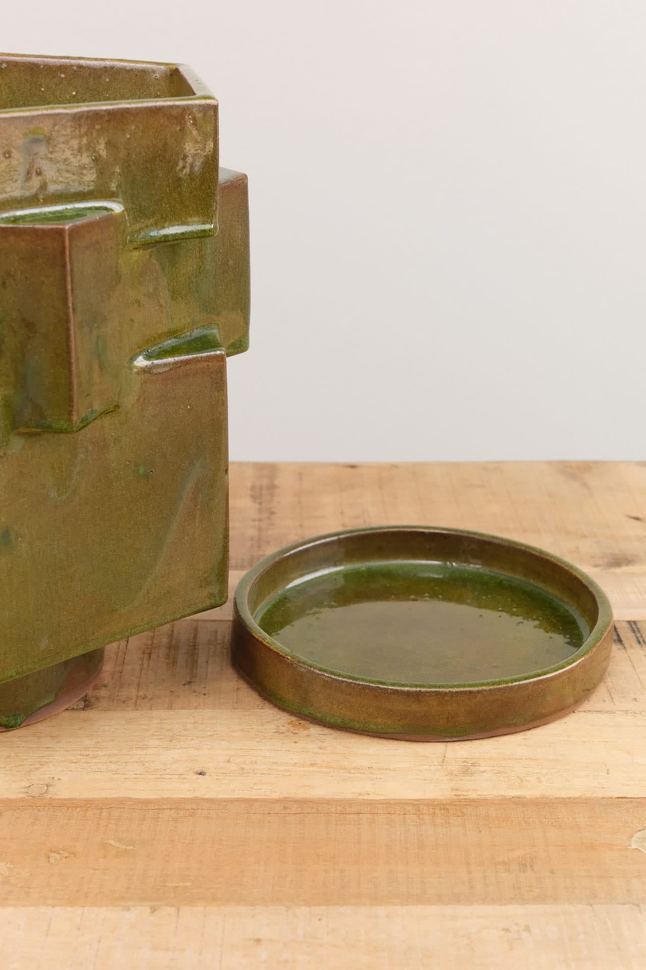 BZippy Home Planters Extra Large Hex Planter Analine Green