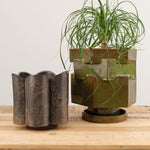 BZippy Home Planters Extra Large Hex Planter Analine Green