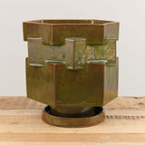 BZippy Home Planters Extra Large Hex Planter Analine Green