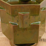 BZippy Home Planters Extra Large Hex Planter Analine Green