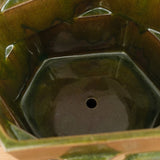 BZippy Home Planters Extra Large Hex Planter Analine Green