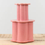 BZippy Ceramics Large Clover Bottle Vase in Sunset Pink