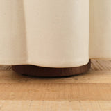 BZippy Art Ceramics Short Scallop Vase in Cream Cream