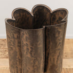 BZippy Art Ceramics Tall Scallop Vase in Espresso Espresso